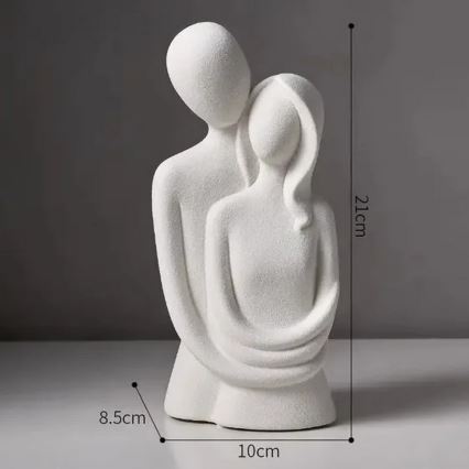 Keramička stolna dekoracija 20x9,5x7,5 cm siva