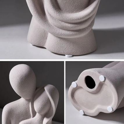 Keramička stolna dekoracija 21x8,5x10 cm bijela