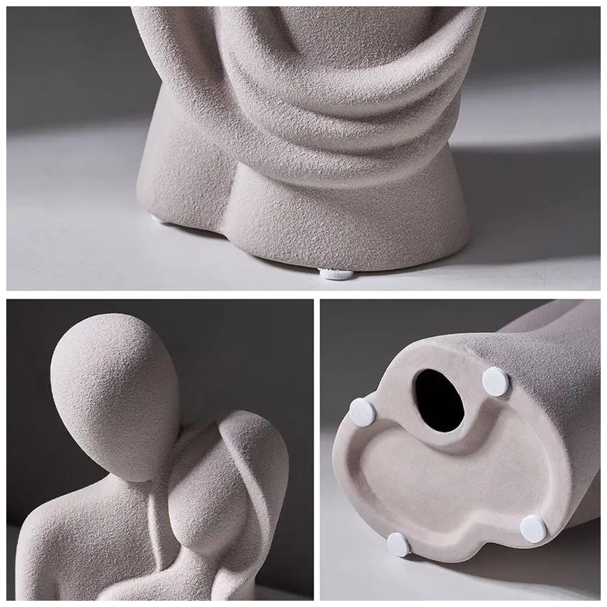 Keramička stolna dekoracija 21x8,5x10 cm bijela