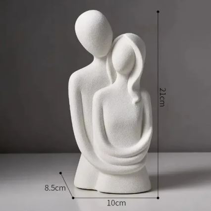 Keramička stolna dekoracija 21x8,5x10 cm bijela