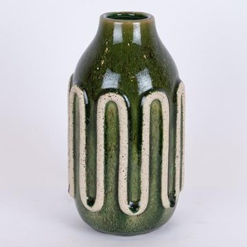 Keramička vaza 24x13 cm zelena