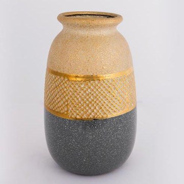 Keramička vaza 25,5x15,5 cm zlatna/siva