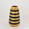 Keramička vaza 25x14 cm zlatna/crna