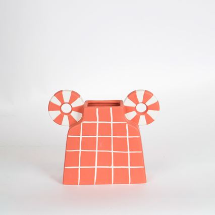 Keramička vaza 30,6x22,5 cm narančasta