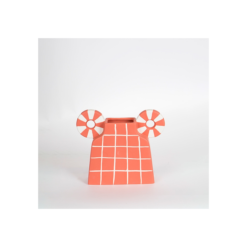 Keramička vaza 30,6x22,5 cm narančasta
