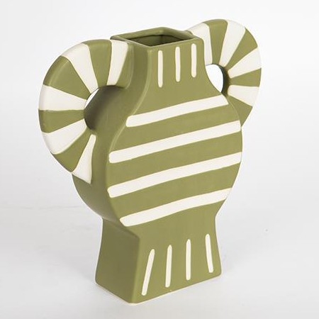 Keramička vaza 32x30,8 cm zelena