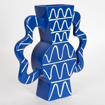 Keramička vaza 37,5x35,5 cm plava