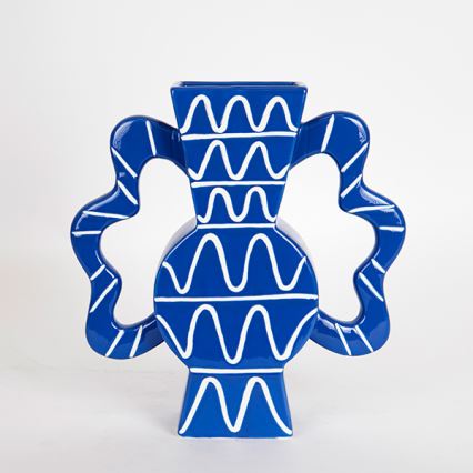 Keramička vaza 37,5x35,5 cm plava