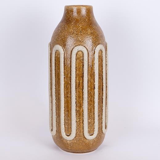 Keramička vaza 39x16,3 cm smeđa