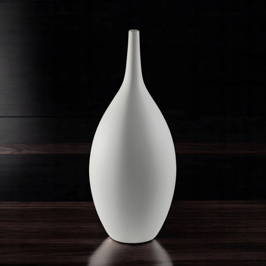 Keramička vaza 47 cm, bijela