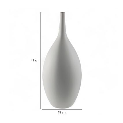 Keramička vaza 47 cm, bijela