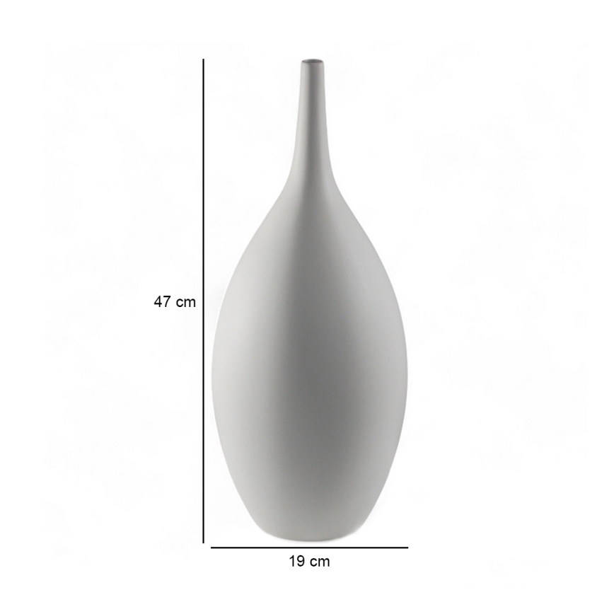 Keramička vaza 47 cm, bijela