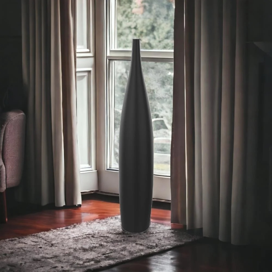 Keramička vaza 70 cm, mat crne boje