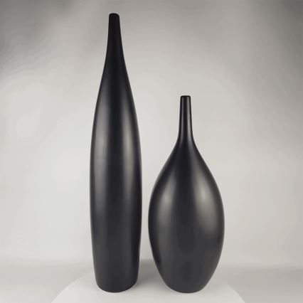 Keramička vaza 70 cm, mat crne boje