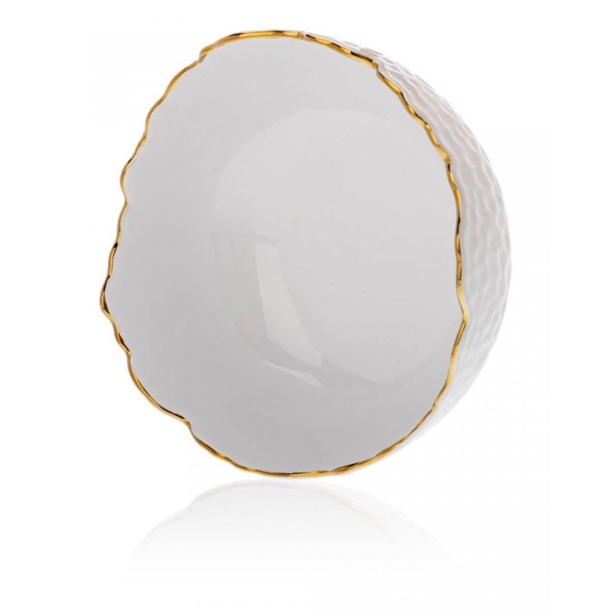 Keramička zdjela TIGELLA 20 cm krem/zlatna