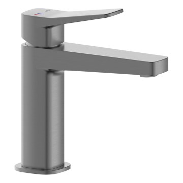 KFA Armatura 4522-815-61 - Miješalica za umivaonik + odtok MALAGA 15,9 cm metalna siva