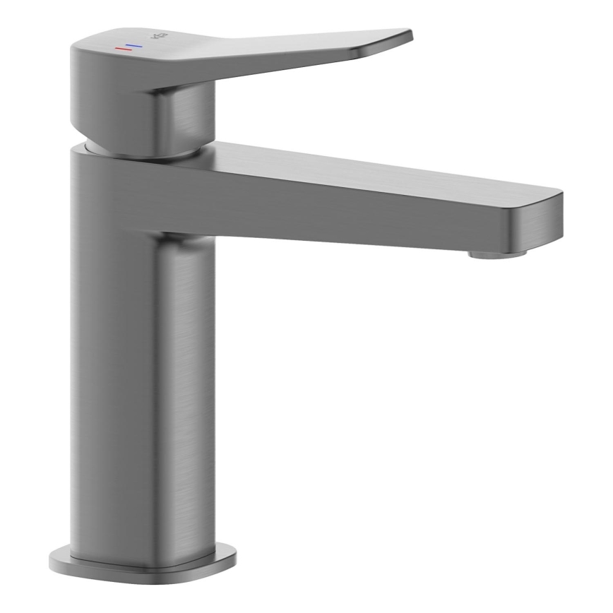 KFA Armatura 4522-815-61 - Miješalica za umivaonik + odtok MALAGA 15,9 cm metalna siva