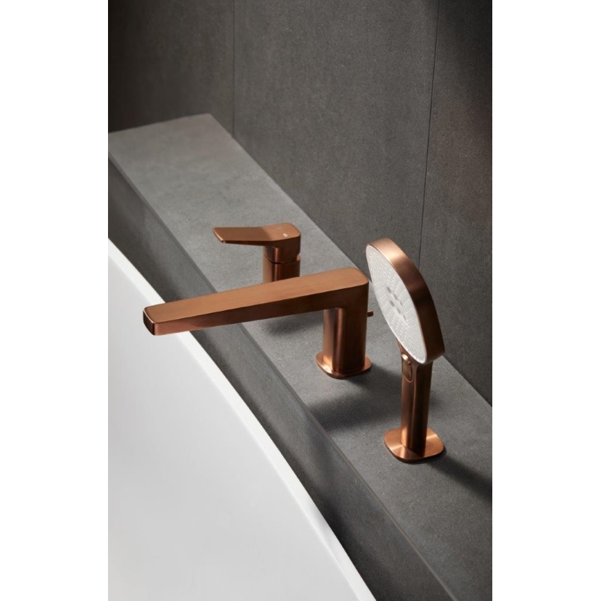 KFA Armatura 4525-210-34 - Kupaonska miješalica za kadu, 3-otvorna MALAGA, ružičasto zlato