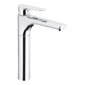 KFA Armatura 5022-712-00 - Slavina za umivaonik + odvod s preljevom TANZANIT 28,4 cm sjajni krom