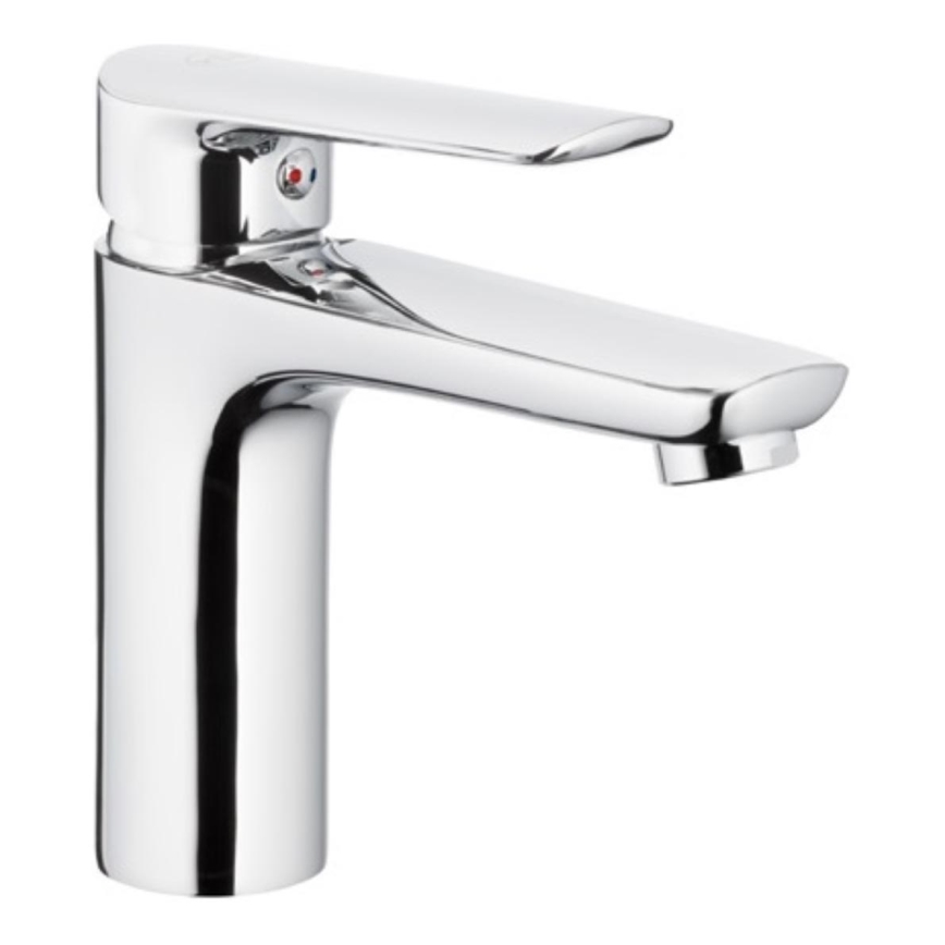KFA Armatura 5022-815-00 - Slavina za umivaonik + odvod s preljevom TANZANIT 15,4 cm sjajni krom