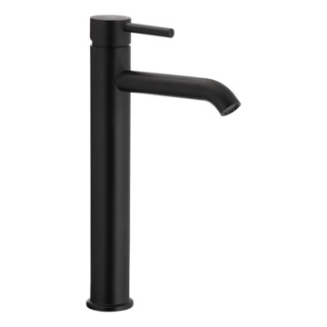 KFA Armatura 5032-612-81 - Slavina za umivaonik + odvod s preljevom MOZA 33 cm mat crna