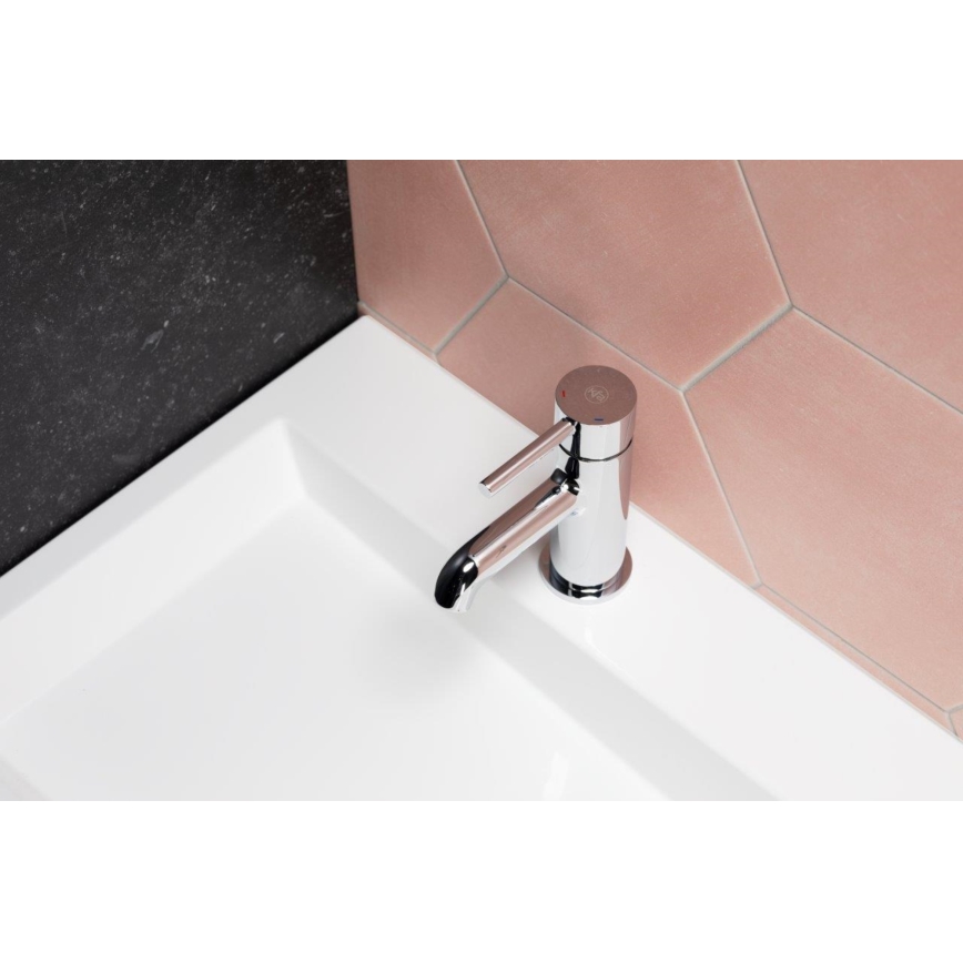 KFA Armatura 5032-815-00 - Slavina za umivaonik + odvod s preljevom MOZA 15,2 cm sjajni krom