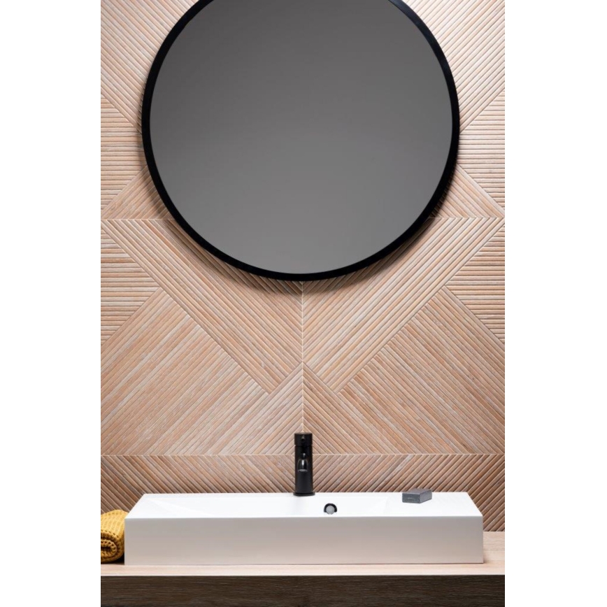 KFA Armatura 5032-815-81 - Slavina za umivaonik + odvod s preljevom MOZA 15,2 cm mat crna