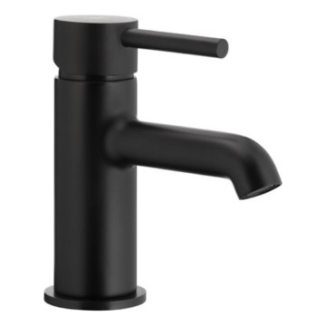 KFA Armatura 5032-815-81 - Slavina za umivaonik + odvod s preljevom MOZA 15,2 cm mat crna