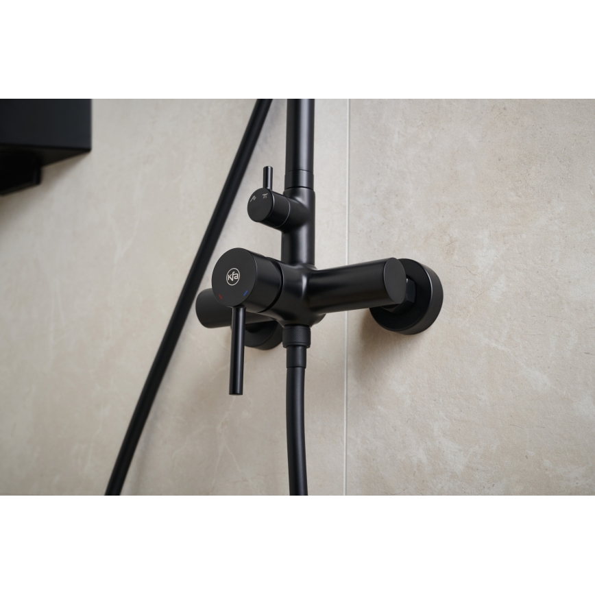 KFA Armatura 5036-910-81 - Tuš set s baterijom MOZA mesing/mat crna