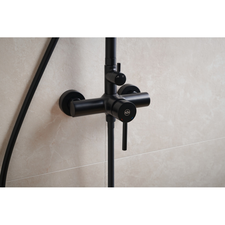 KFA Armatura 5036-910-81 - Tuš set s baterijom MOZA mesing/mat crna