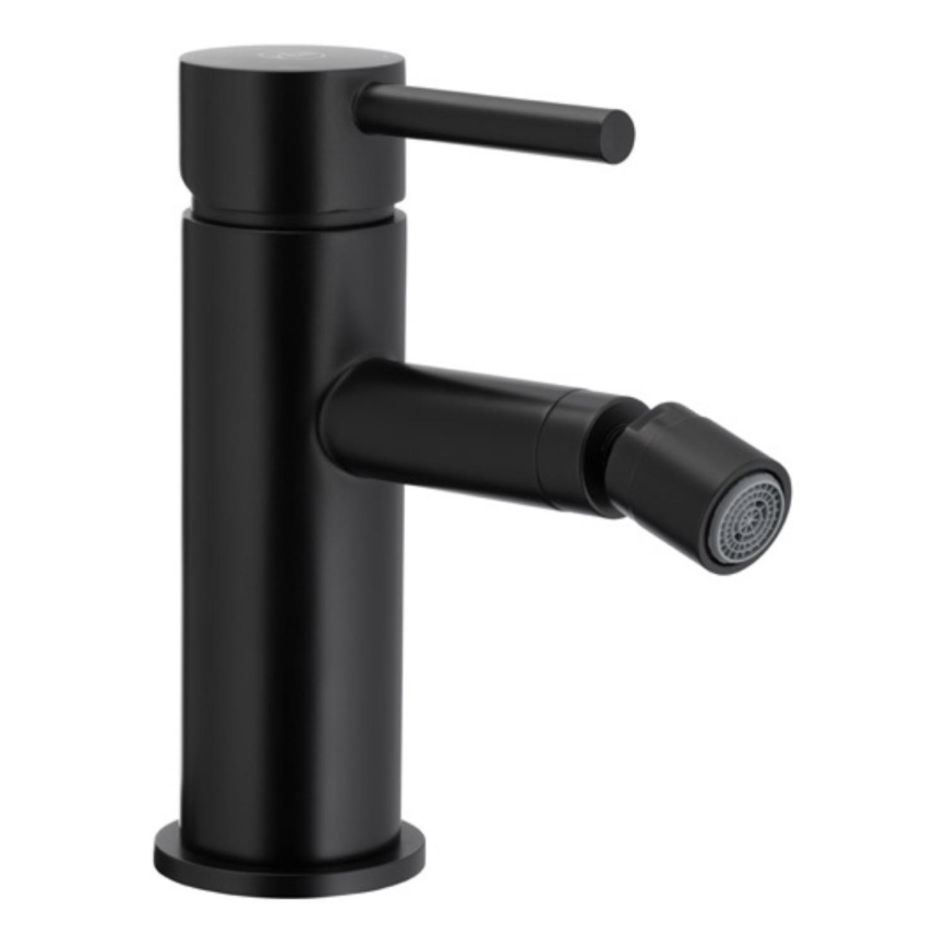 KFA Armatura 5037-015-81 - Baterija za bide + odtok s preljevom MOZA mat crna