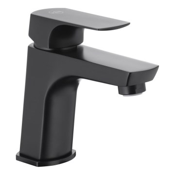 KFA Armatura 5532-815-81 - Slavina za umivaonik + odvod s preljevom MOKAIT 13,9 cm mesing/mat crna
