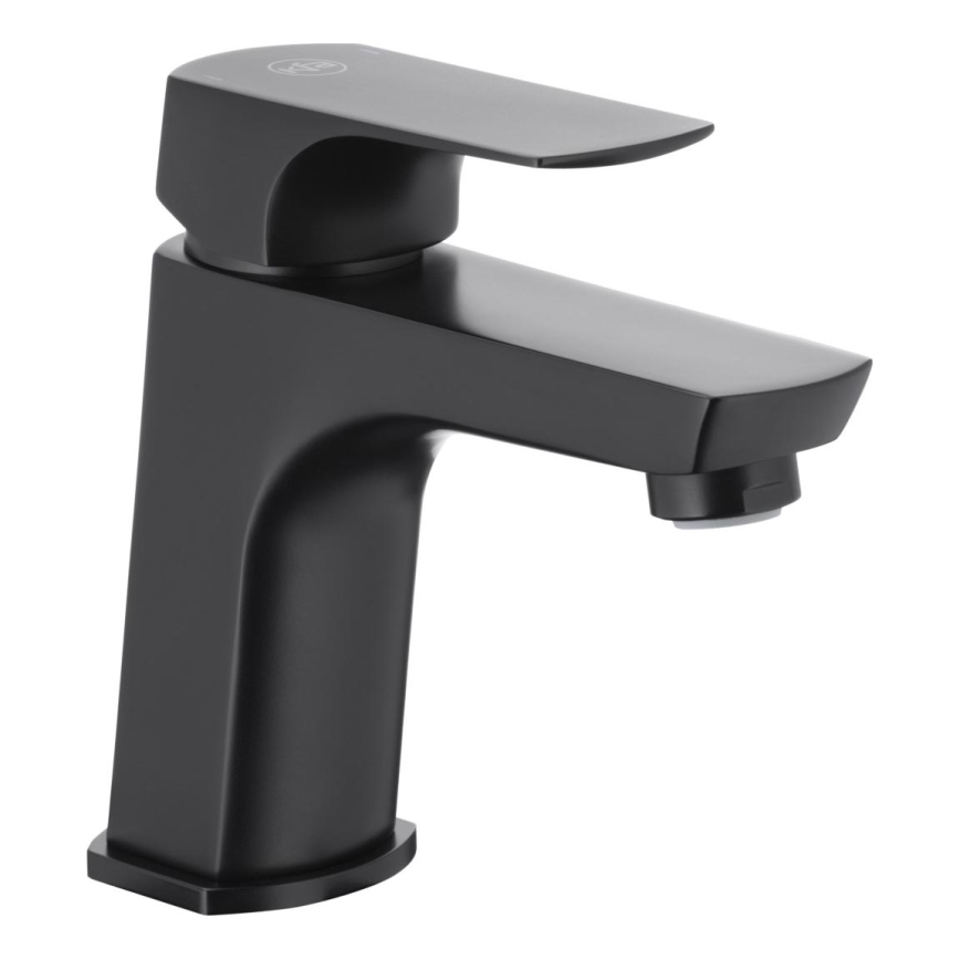 KFA Armatura 5532-815-81 - Slavina za umivaonik + odvod s preljevom MOKAIT 13,9 cm mesing/mat crna