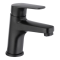 KFA Armatura 5552-815-81 - Slavina za umivaonik + odvod s preljevom OTAVA 15 cm mat crna