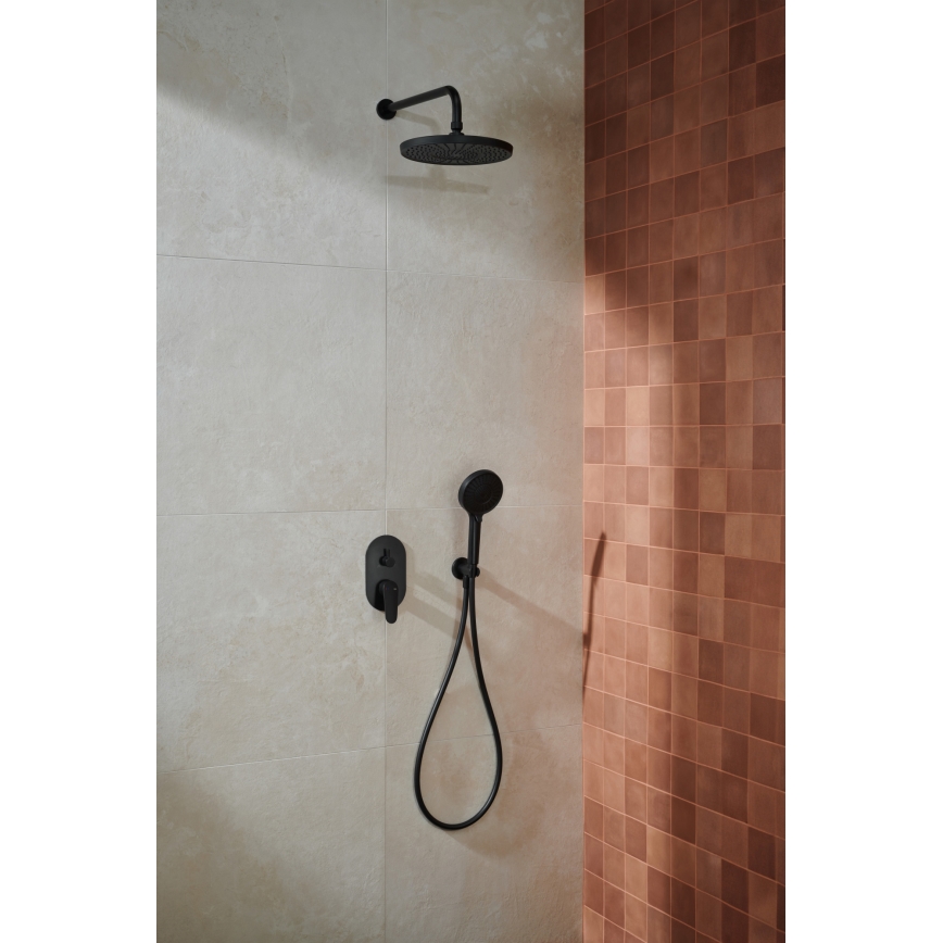 KFA Armatura 5559-501-81 - Tuš set s podžbuknom baterijom OTAVA mat crna