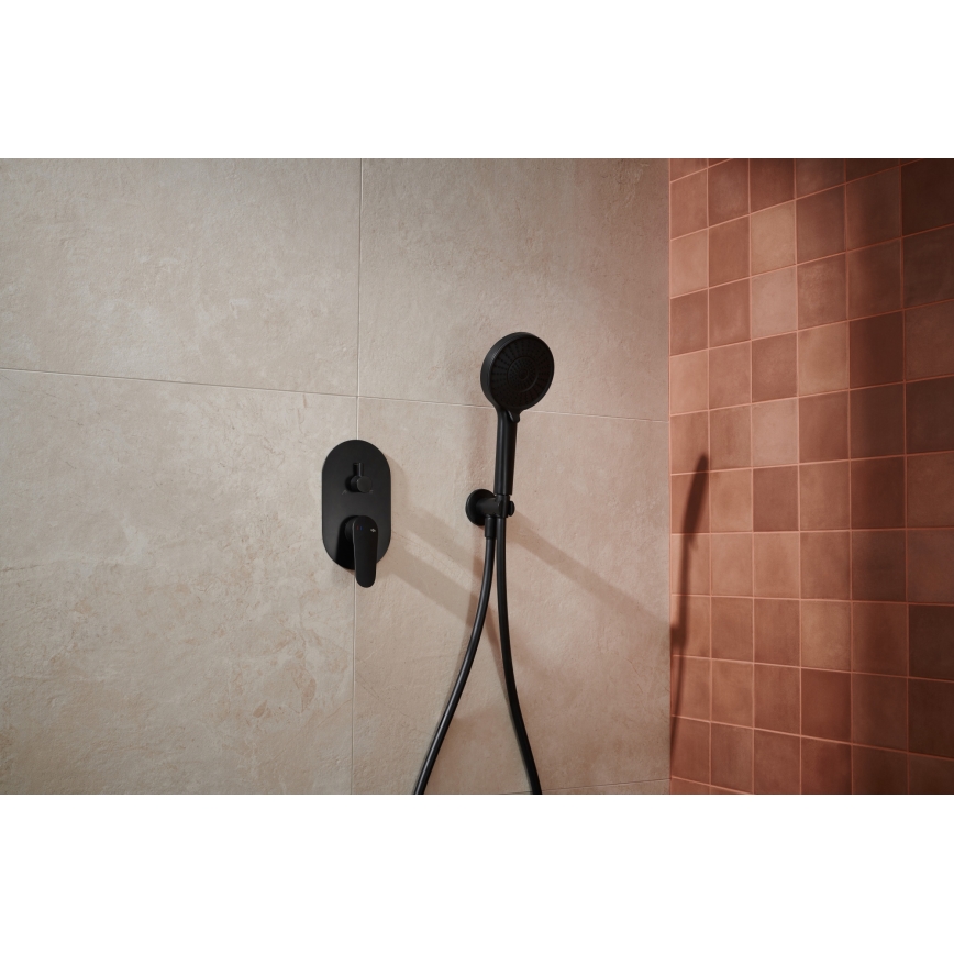 KFA Armatura 5559-501-81 - Tuš set s podžbuknom baterijom OTAVA mat crna