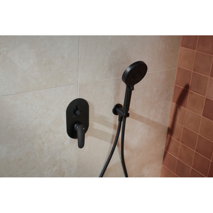 KFA Armatura 5559-501-81 - Tuš set s podžbuknom baterijom OTAVA mat crna