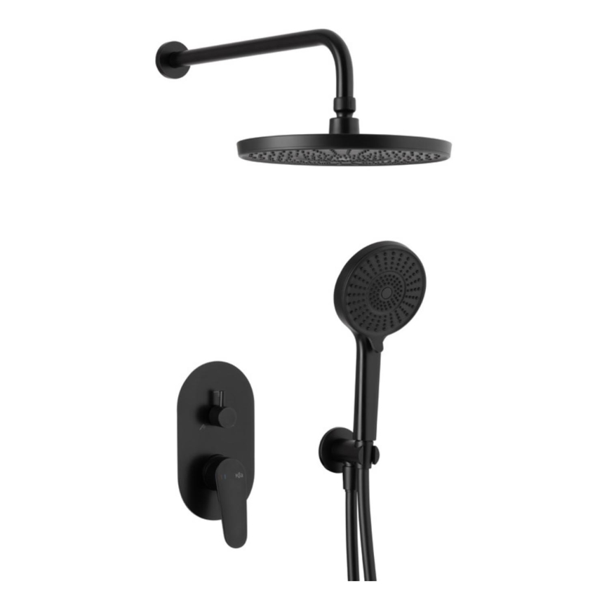 KFA Armatura 5559-501-81 - Tuš set s podžbuknom baterijom OTAVA mat crna
