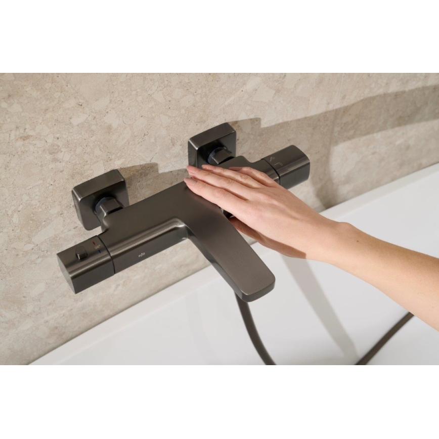 KFA Armatura 5754-010-61 - Termostatska miješalica za kadu MALAGA, metalno siva