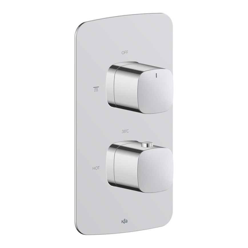 KFA Armatura 5759-001-00 - Termostatska tuš baterija za podžbuknu ugradnju MALAGA, sjajni krom