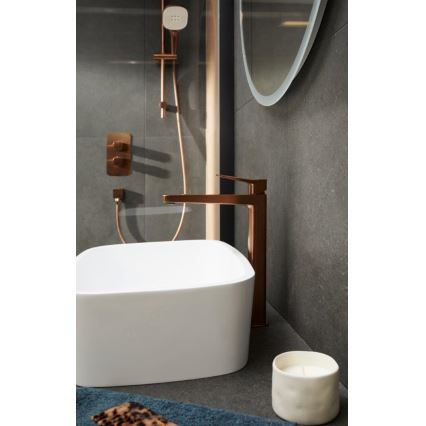 KFA Armatura 5759-001-34 - Termostatska tuš miješalica za podžbuknu ugradnju MALAGA ružičasto zlato