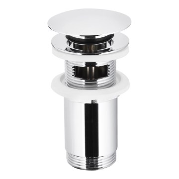 KFA Armatura 660-254-00 - Slavina za umivaonik s preljevom CLICK-CLACK promjera 6,6 cm, sjajni krom
