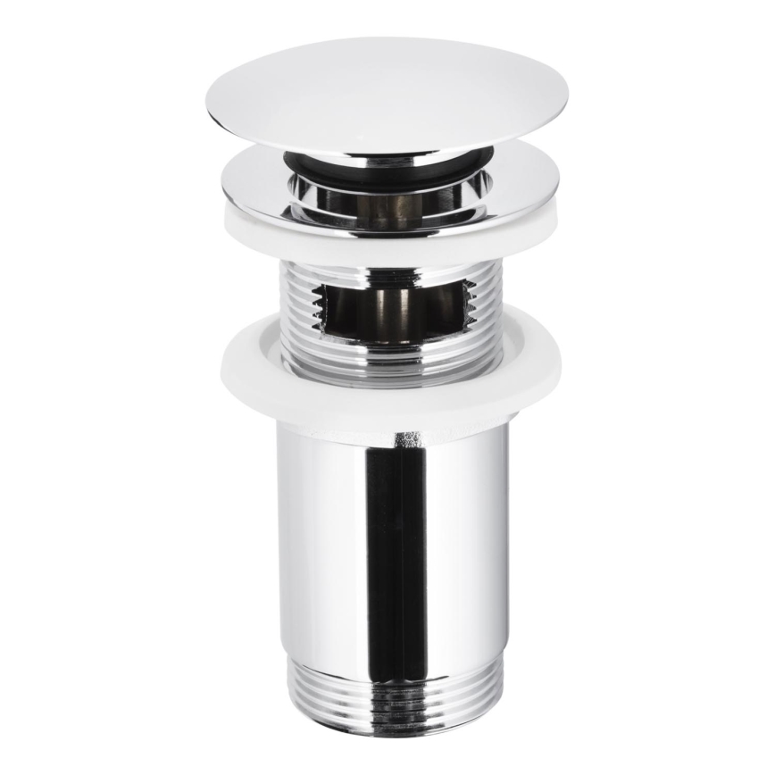 KFA Armatura 660-254-00 - Slavina za umivaonik s preljevom CLICK-CLACK promjera 6,6 cm, sjajni krom