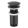 KFA Armatura 660-254-81 - Slavina za umivaonik s preljevom CLICK-CLACK promjera 6,6 cm mesing/mat crna