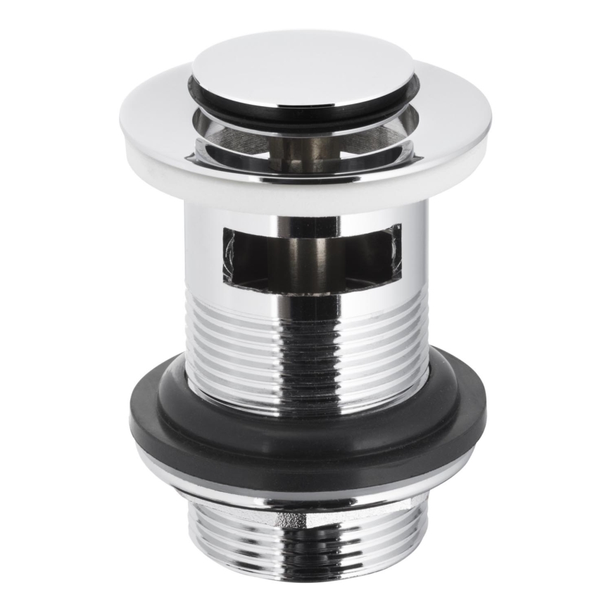 KFA Armatura 660-354-00 - Odljev za umivaonik s preljevom CLICK-CLACK promjera 6,2 cm sjajni krom