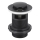 KFA Armatura 660-354-81 - Slavina za umivaonik s preljevom CLICK-CLACK promjera 6,2 cm mesing/mat crna