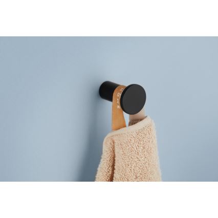 KFA Armatura 864-020-81 - Zidna kuka TOWEL nehrđajući čelik/mat crna