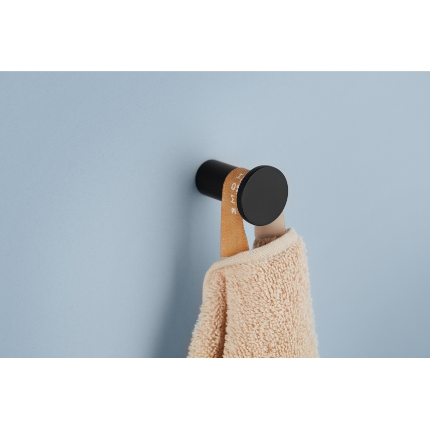 KFA Armatura 864-020-81 - Zidna kuka TOWEL nehrđajući čelik/mat crna