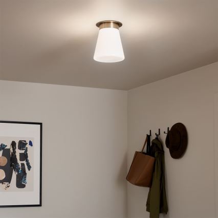Kichler - Stropna svjetiljka ALBERS 1xE27/40W/230V Ø 21,6 cm brončana