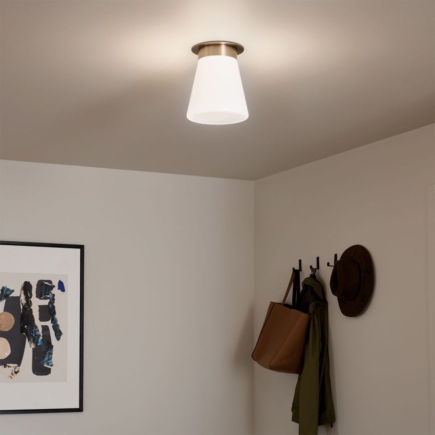Kichler - Stropna svjetiljka ALBERS 1xE27/40W/230V Ø 21,6 cm brončana